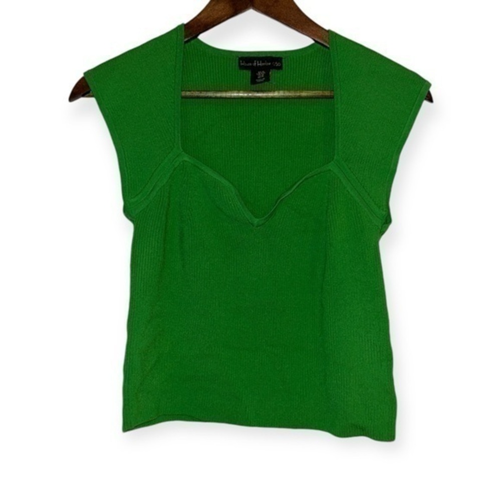 House of Harlow micro ribbed blouse SIZE MEDIUM